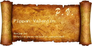 Pippan Valentin névjegykártya